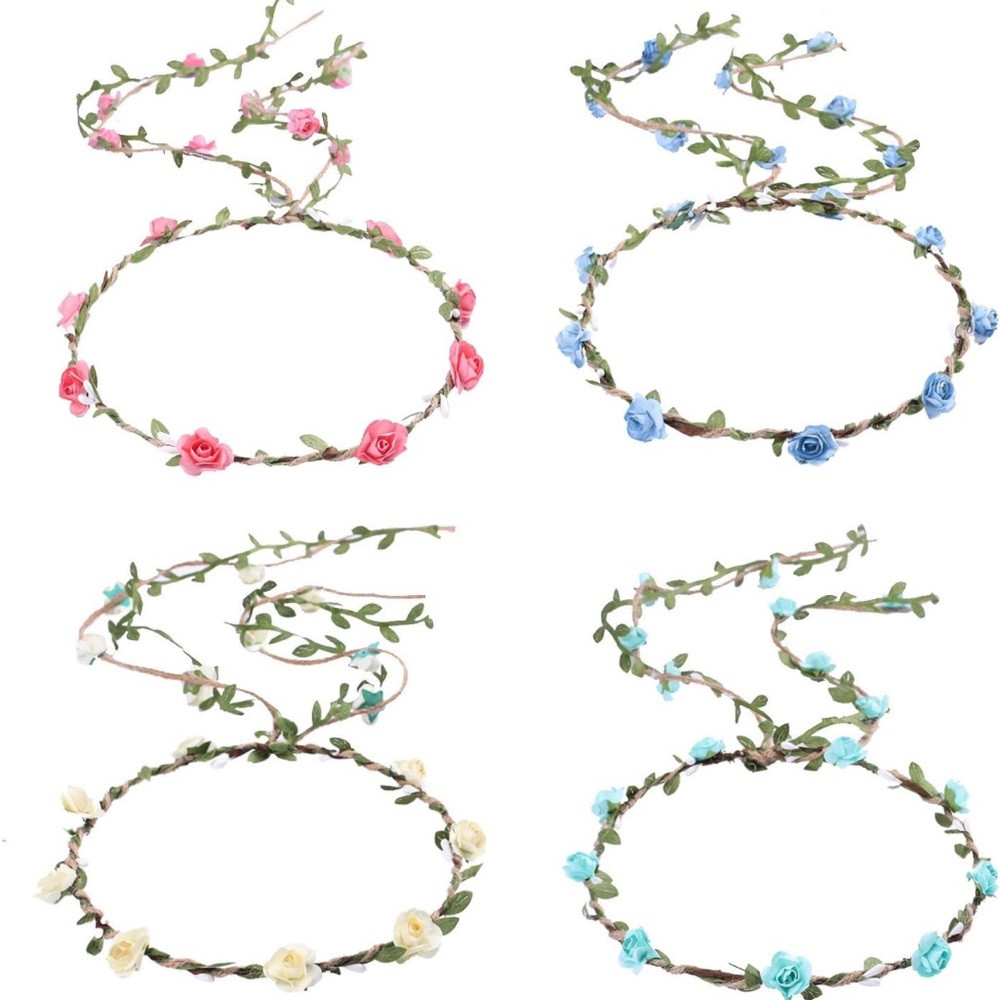 NWT Flower Crown Floral Wreath Headband